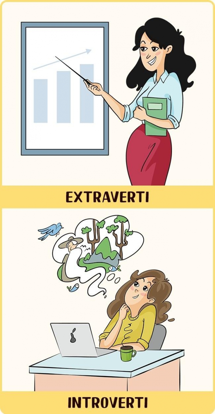 Illustration de l'article : Extraverti Vs Introverti: 12 illustrations qui montrent comment les deux côtés perçoivent les choses...