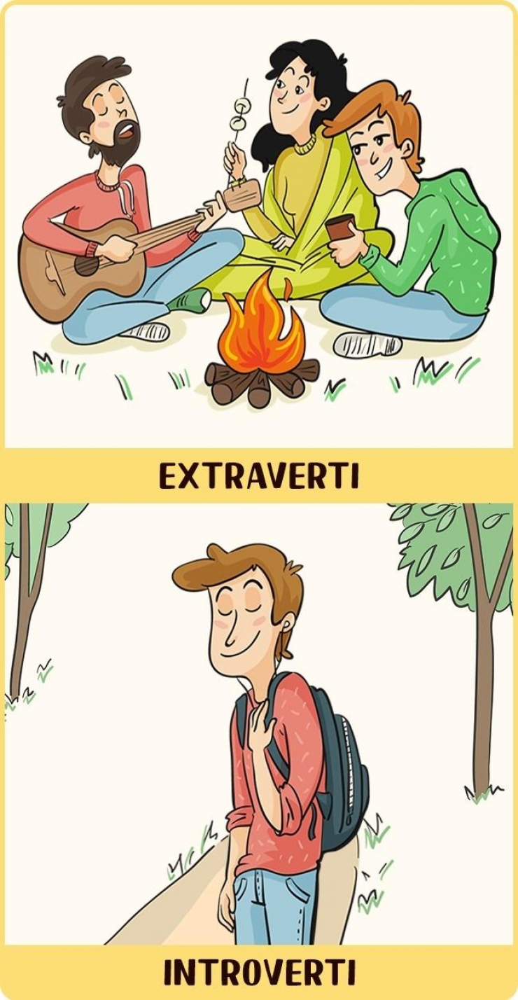 Illustration de l'article : Extraverti Vs Introverti: 12 illustrations qui montrent comment les deux côtés perçoivent les choses...