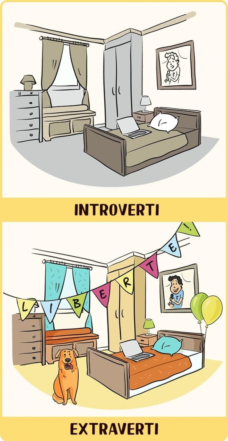 Illustration de l'article : Extraverti Vs Introverti: 12 illustrations qui montrent comment les deux côtés perçoivent les choses...