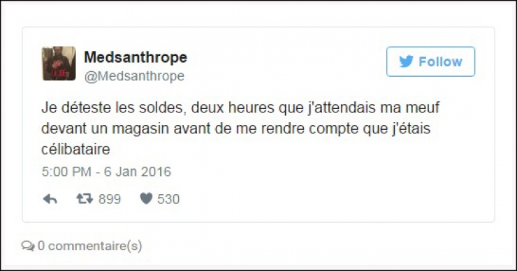 Illustration de l'article : Vive la vie de célibataire... ou pas ! Voici les 12 meilleurs tweets sur le sujet.