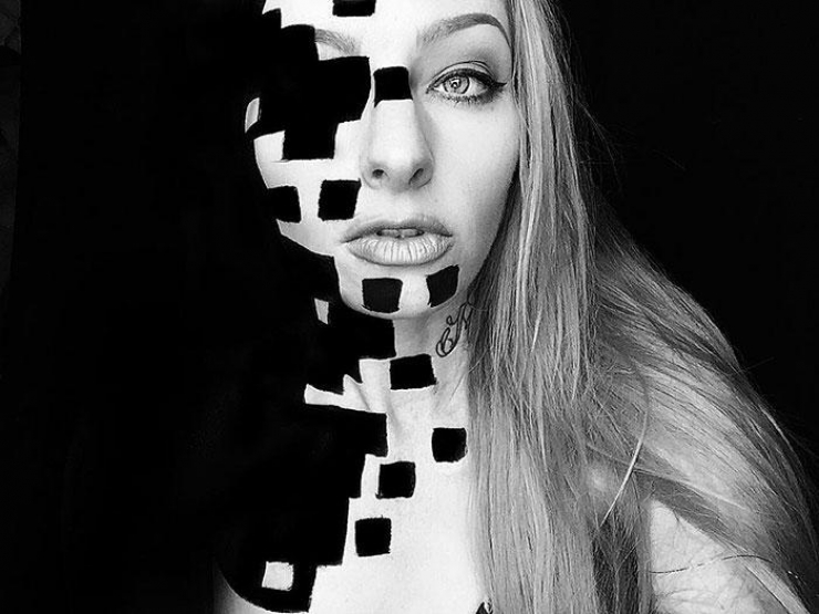 Illustration de l'article : Quel est le maquillage d'halloween le plus flippant de cette sélection de réalisations signées Sarah Mudle ?