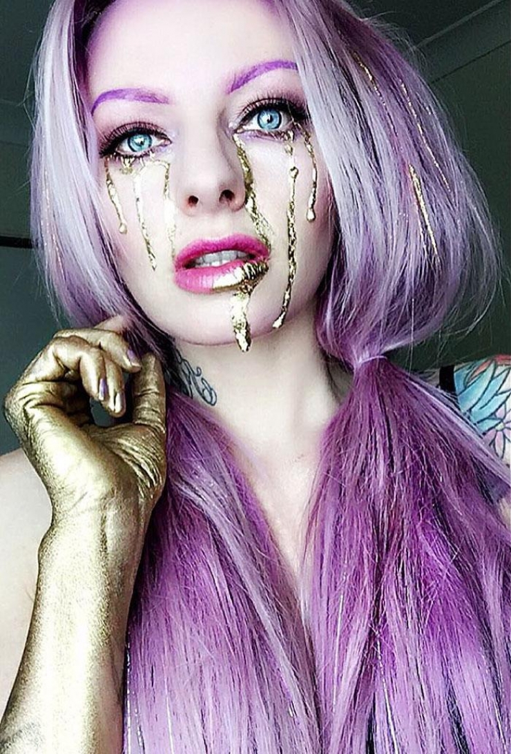 Illustration de l'article : Quel est le maquillage d'halloween le plus flippant de cette sélection de réalisations signées Sarah Mudle ?