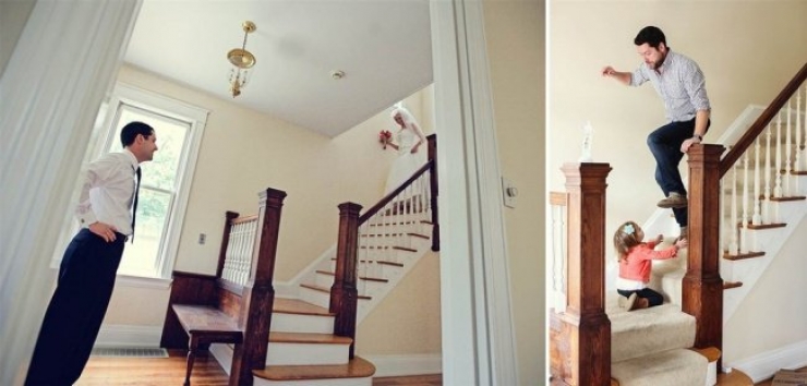 Illustration de l'article : Apr&egrave;s le d&eacute;c&egrave;s de sa femme, cet homme d&eacute;cide de refaire ses photos de mariage avec sa fille. Tr&egrave;s bel hommage !