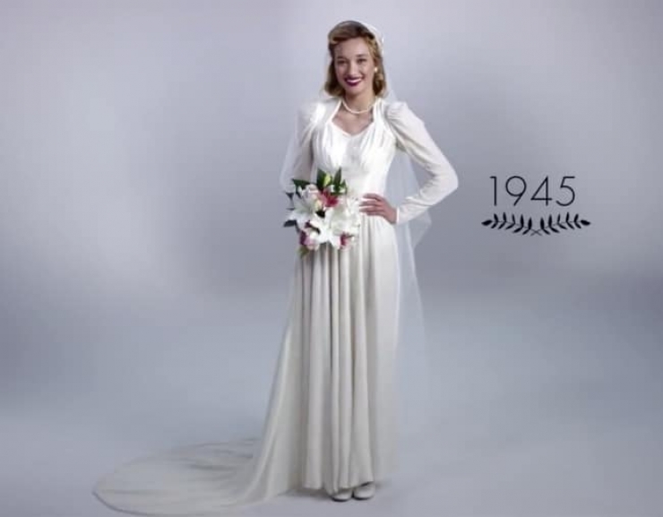 Illustration de l'article : L'&eacute;volution des robes de mari&eacute;es ces 100 derni&egrave;res ann&eacute;es...