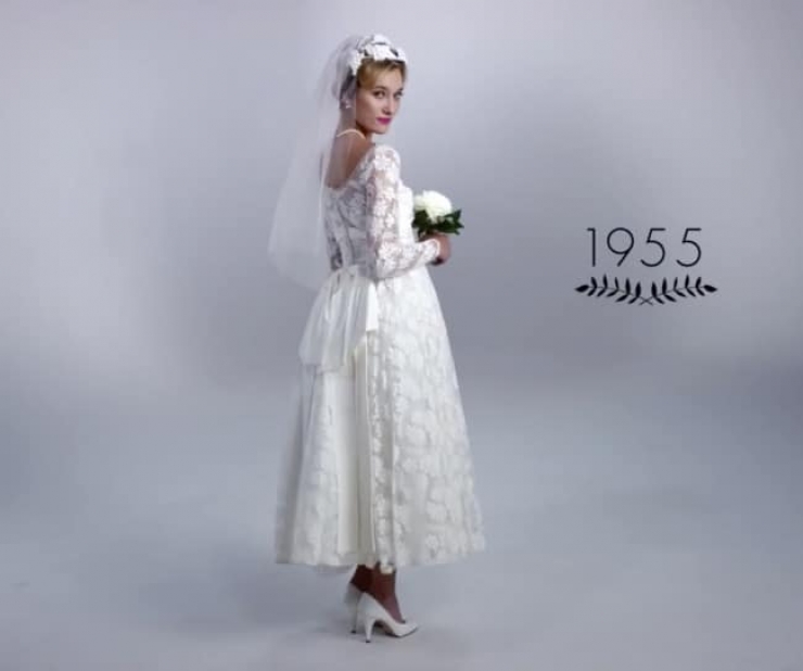 Illustration de l'article : L'&eacute;volution des robes de mari&eacute;es ces 100 derni&egrave;res ann&eacute;es...