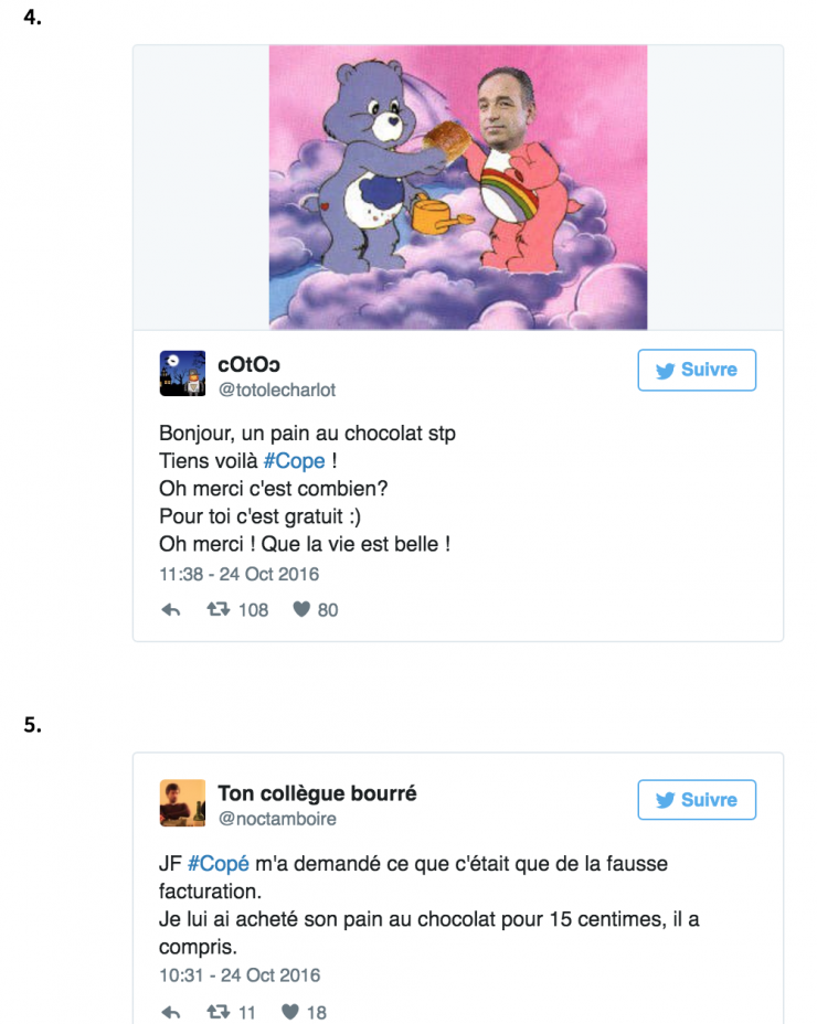 Illustration de l'article : 22 réactions des plus drôles concernant Jean-François Copé qui pense qu'un pain au chocolat coûte 15 centimes en 2016.
