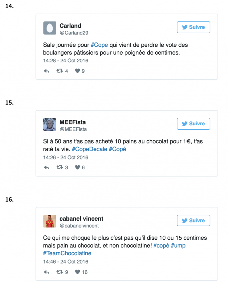 Illustration de l'article : 22 réactions des plus drôles concernant Jean-François Copé qui pense qu'un pain au chocolat coûte 15 centimes en 2016.