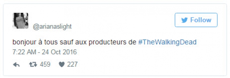 Illustration de l'article : Les 14 meilleurs tweets en réaction à la 7ème saison de « The Walking Dead » !