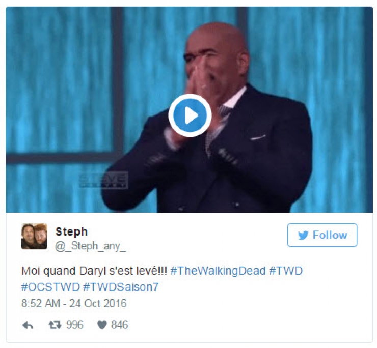 Illustration de l'article : Les 14 meilleurs tweets en réaction à la 7ème saison de « The Walking Dead » !