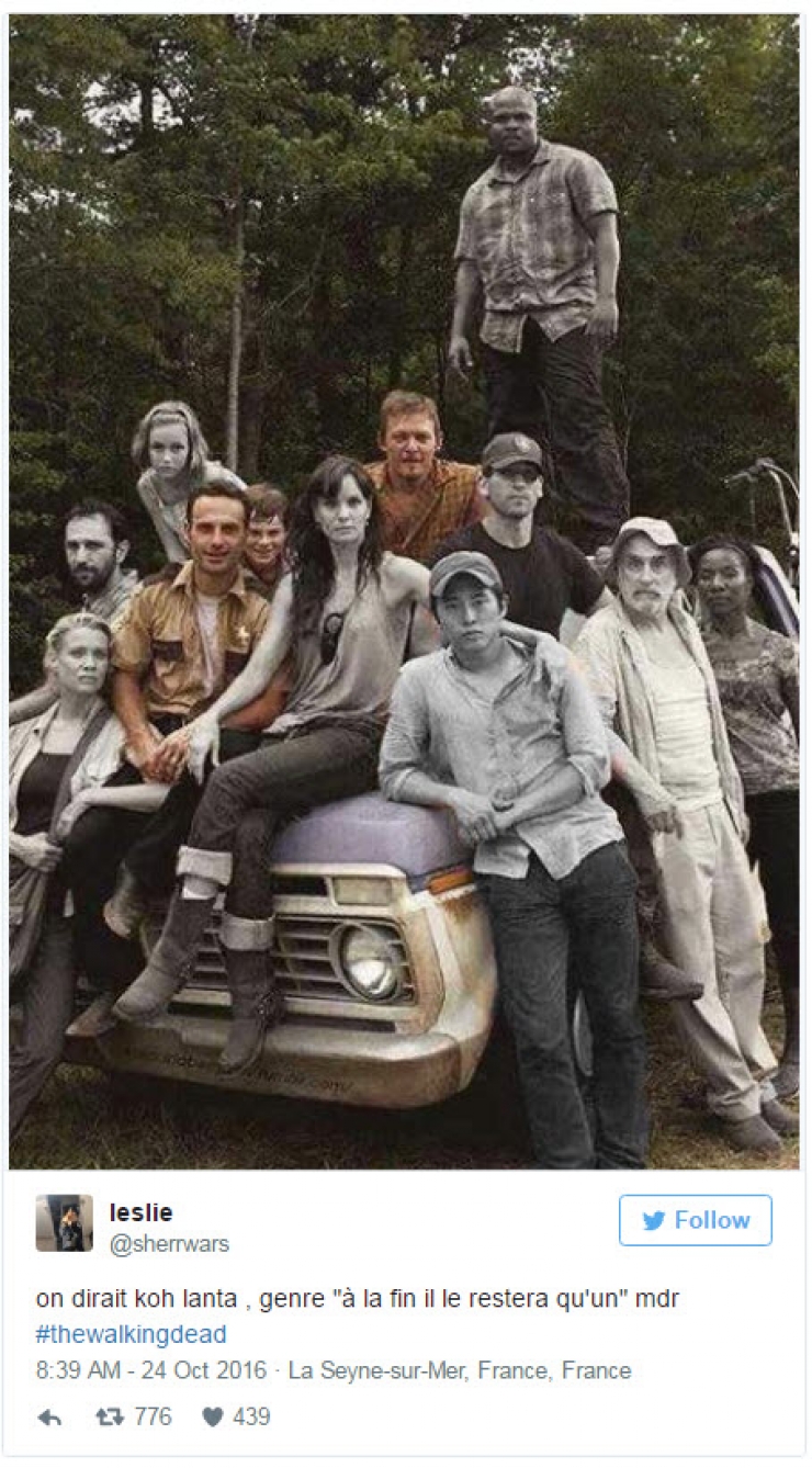 Illustration de l'article : Les 14 meilleurs tweets en réaction à la 7ème saison de « The Walking Dead » !