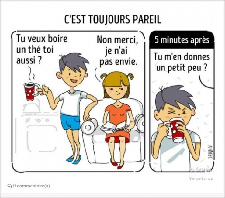 Illustration de l'article : Comment résumer la vie de couple en 14 illustrations ?