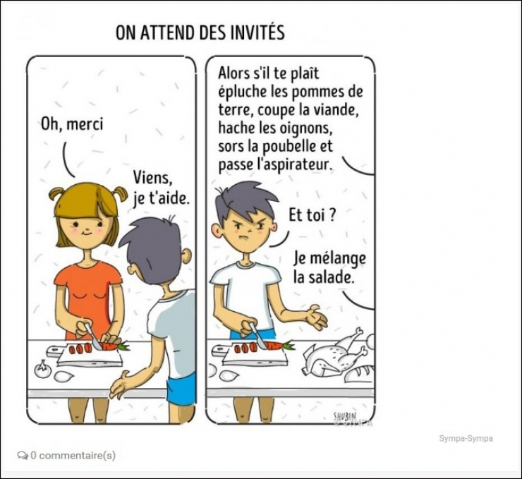 Illustration de l'article : Comment résumer la vie de couple en 14 illustrations ?