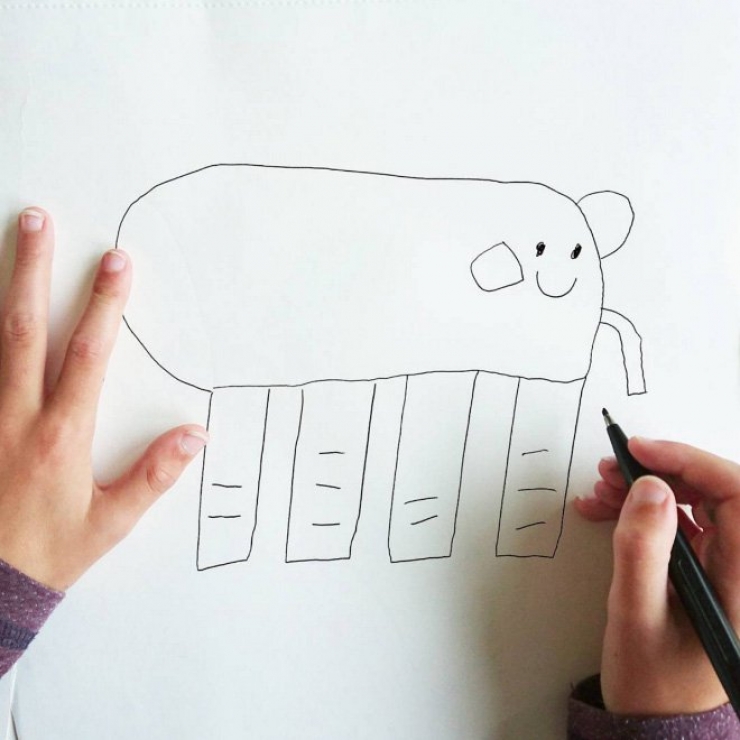 Illustration de l'article : Le coup de cœur Instagram : Ce papa donne vie aux dessins de son enfant de 6 ans...