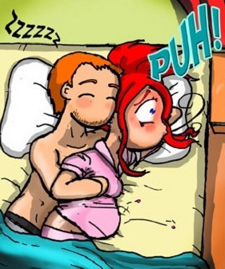 Illustration de l'article : Elle déplace la main que son mec a posée sur son ventre pour la placer sur sa poitrine... Les mecs devraient tous comprendre ceci !