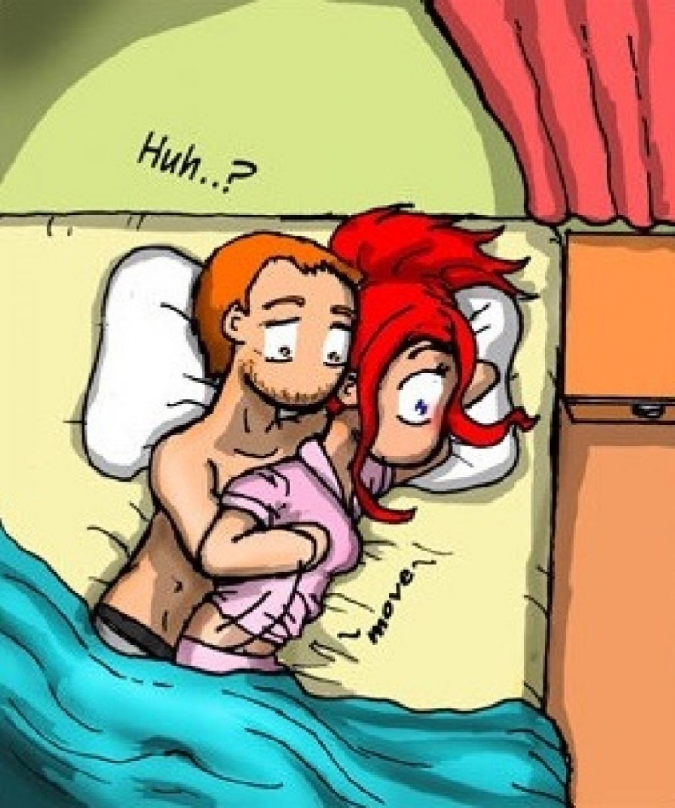 Illustration de l'article : Elle déplace la main que son mec a posée sur son ventre pour la placer sur sa poitrine... Les mecs devraient tous comprendre ceci !