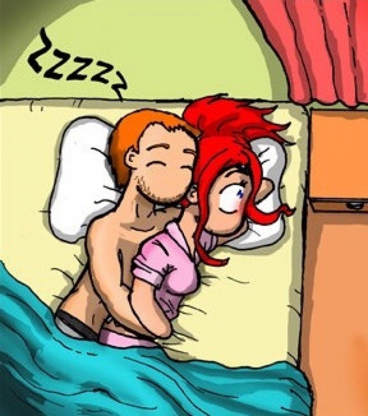 Illustration de l'article : Elle déplace la main que son mec a posée sur son ventre pour la placer sur sa poitrine... Les mecs devraient tous comprendre ceci !