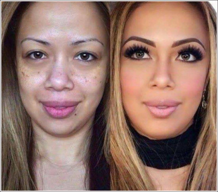 Illustration de l'article : Vous êtes avertis messieurs, la magie du maquillage fait des ravages... 18 photos qui nous le prouvent à nouveau !