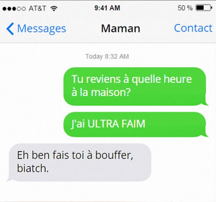 Illustration de l'article : Qui a dit que les parents étaient à la traîne au niveau des « sms » ? En voici 8 qui prouvent le contraire en faisant bien mieux que leurs enfants !