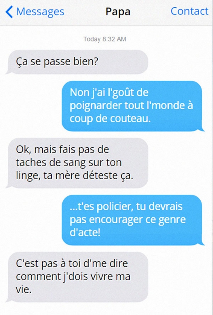 Illustration de l'article : Qui a dit que les parents étaient à la traîne au niveau des « sms » ? En voici 8 qui prouvent le contraire en faisant bien mieux que leurs enfants !