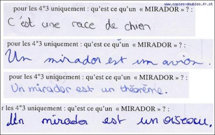 Illustration de l'article : Les élèves ne manquent pas d'humour ! La preuve avec ces 26 perles de copies.