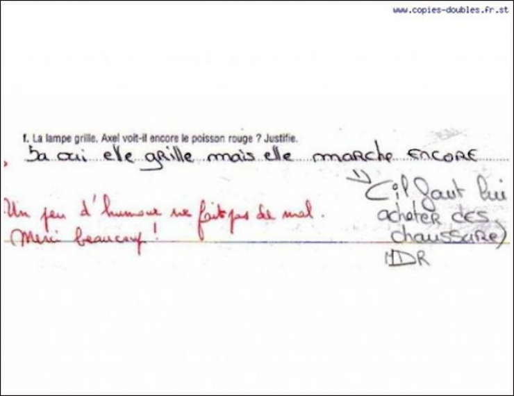 Illustration de l'article : Les élèves ne manquent pas d'humour ! La preuve avec ces 26 perles de copies.