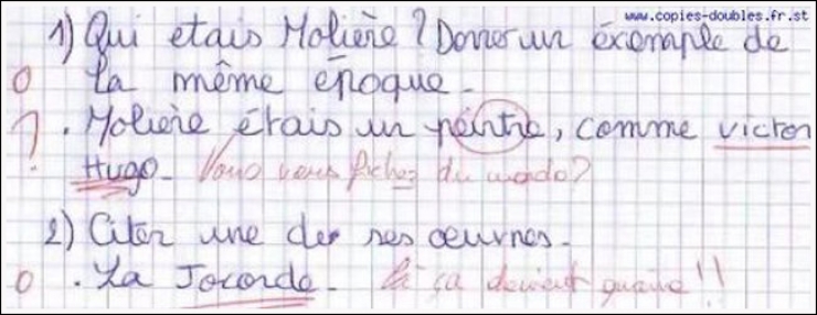 Illustration de l'article : Les élèves ne manquent pas d'humour ! La preuve avec ces 26 perles de copies.