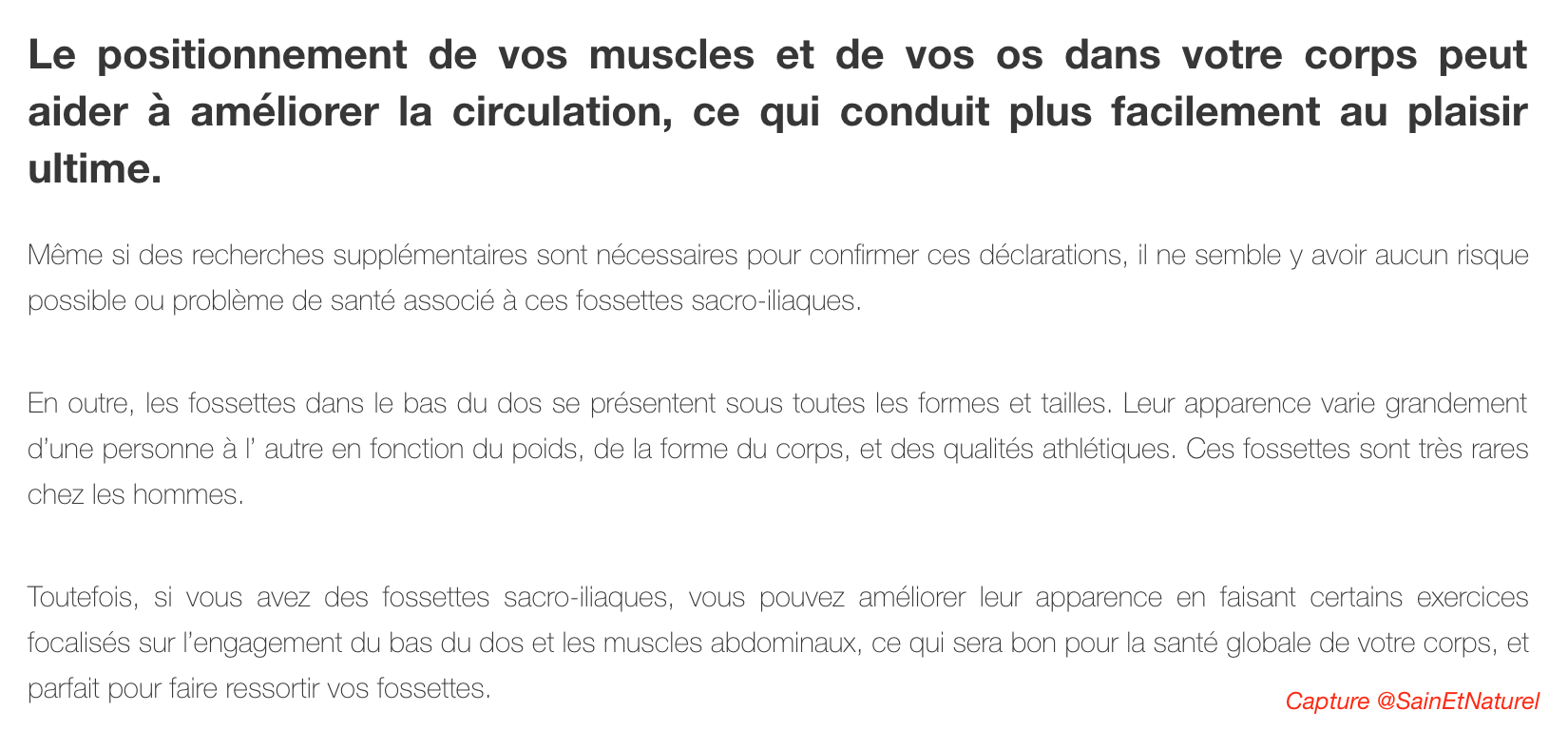 Voici Ce Qui Vous Rend Spéciale Si Vous Possédez Ces Deux Trous Dans Le Bas Du Dos!