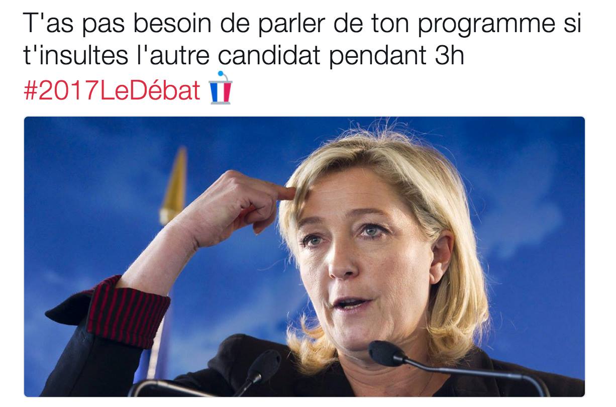 Illustration de l'article : Les meilleures réactions autour du débat Macron / Le Pen