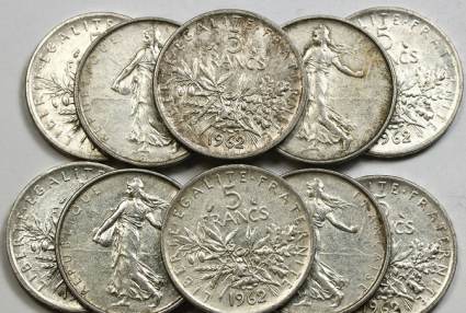 Pièces en francs  elles peuvent vous rapporter une petite fortune