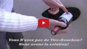 Illustration : "Astuce pour ouvrir une bouteille sans tire-bouchon"