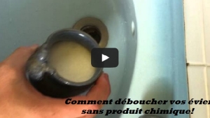 Illustration : "Astuce pour déboucher son lavabo sans produit chimique!"