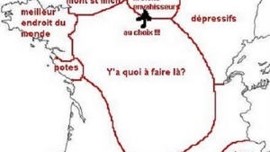 Illustration : "Carte 1: La France vue par les Bretons"