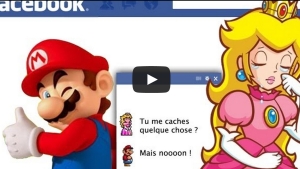 Illustration : "Mario se fait griller par sa meuf sur Facebook"