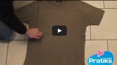 Illustration : Comment plier un t-shirt en 5 secondes!
