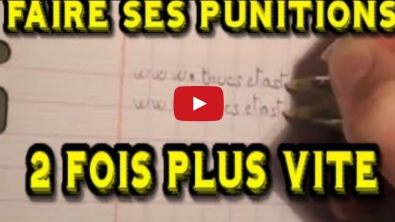 Illustration : Astuce pour élèves: Comment faire ses punitions deux fois plus vite!