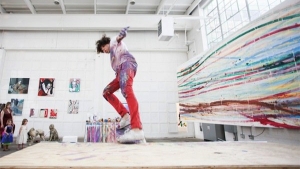 Illustration : "Matt Reilly, l'artiste qui peignait avec son skate"