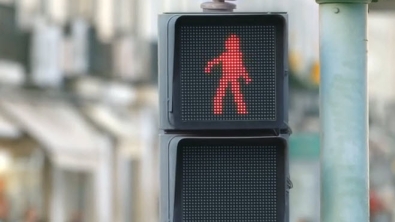 Illustration : Un signal lumineux piéton unique en son genre