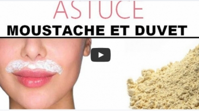Illustration : Comment réaliser une épilation définitive de la moustache et du duvet juste avec de la Farine...