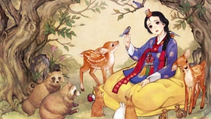 Illustration : "Voilà ce que ça donnerait si nos contes de fée avaient été créés en Asie!"