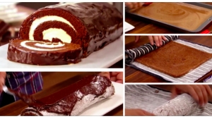 Illustration : "Astuce: Comment réaliser un délicieux gâteau roulé au chocolat?!"