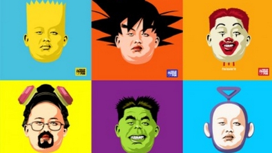 Illustration : "Il suffit de changer la tête de vos héros préférés avec celle de Kim Jong-Un pour détruire vos souvenirs d'enfance!"