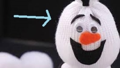 Illustration : "Comment faire un bonhomme de neige à partir d'une chaussette blanche?"