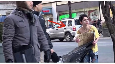 Illustration : Il fait -15 et tout le monde ignore ce garçon...Sauf 1 homme qui va faire un truc exceptionnel.