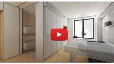 Illustration : Cet appartement de 42m2 est convertible en 6 pièces ! Petite visite guidée...