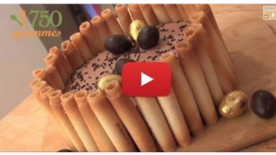 Illustration : "Recette du gâteau de pâques au chocolat ! Très facile à réaliser."