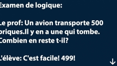 Illustration : "Examen de Logique !"