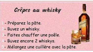 Illustration : "Astuce: Voici la recette des crêpes au Whisky !"