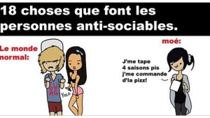 Illustration : "Ces 18 choses que font toutes les personnes anti-sociables... La 2 ne ment pas !"