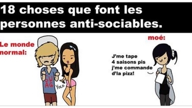 Illustration : "Ces 18 choses que font toutes les personnes anti-sociables... La 2 ne ment pas !"
