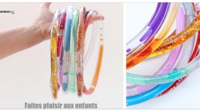 Illustration : "Des tubes colorés à fabriquer à la maison, idéal pour une activité avec des enfants !"